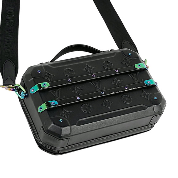 Louis Vuitton Future Trunk Monogram Shoulder Bag Black - Picture 2 of 10